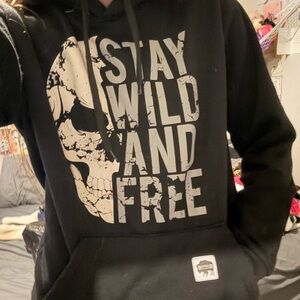 Buffalo David Bitton Black Graphic Hoodie